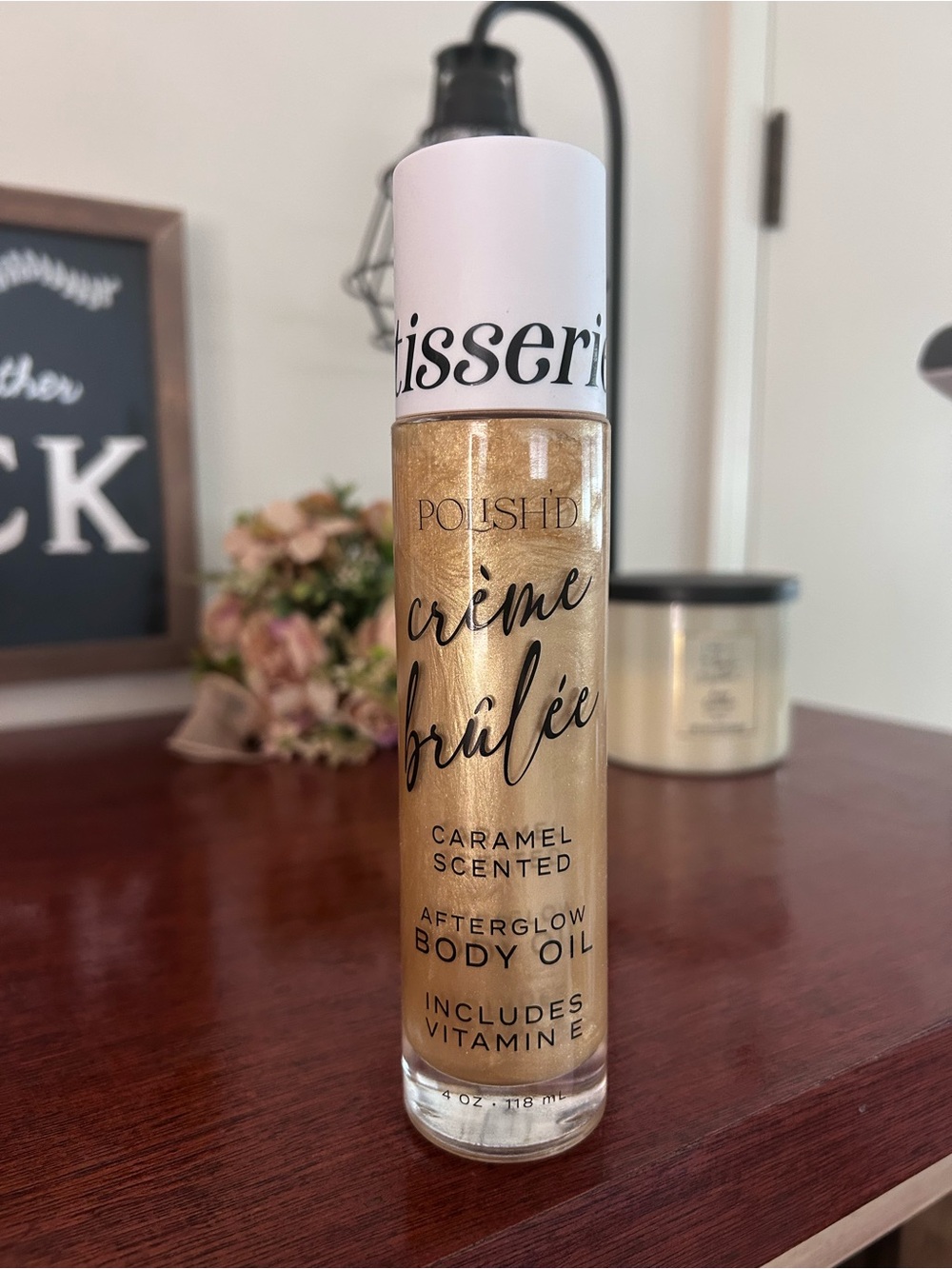 Crème Brûlée Afterglow Body Oil - Gold (Caramel Scented)
